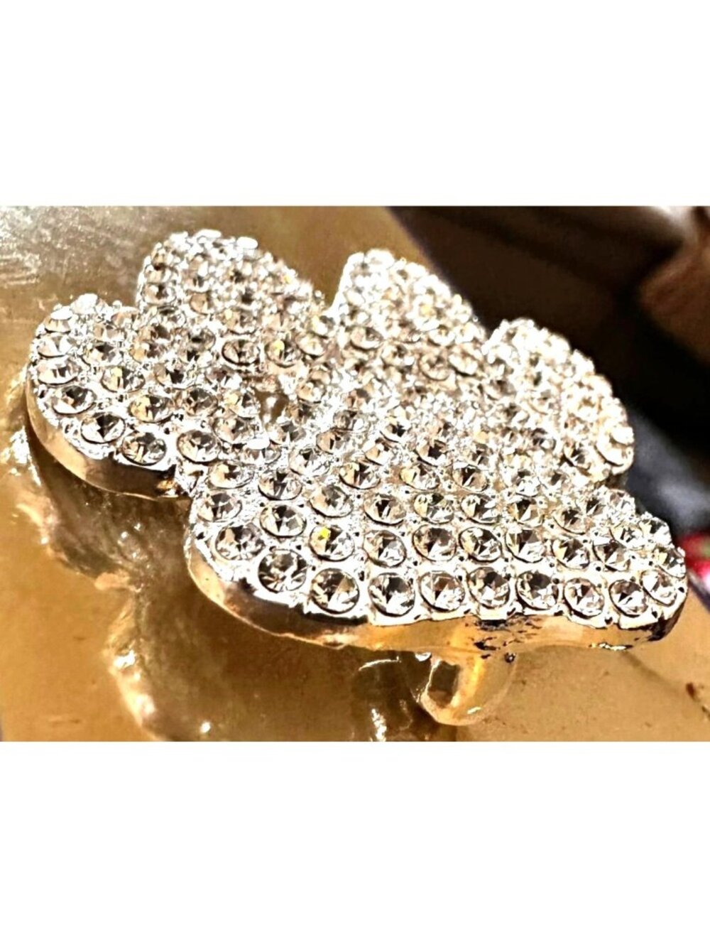 Paw Print Brooch Pin Rhinestones Jewelry Animal Rescue Dog Cat Pet Love New Gift